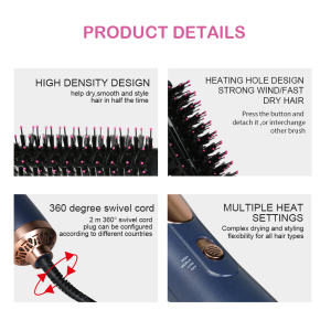 2020 Newest Electric Hair brush Dryer Round Shape Hair dryer Volumizer Hot Air Brush