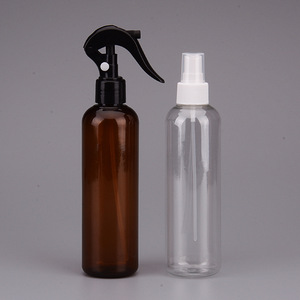 250ml PET Plastic Type amber shampoo bottle Use with pump plastic bottle with pump dispenser