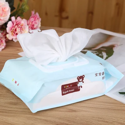 80PCS Premium Baby Wet Wipes Wet Tissue with Cover Non-Alcohol, Parabens Free, Fragrance Free