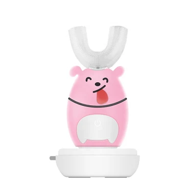Baby Toothbrush 360 UV Toothbrush Sterilizer Wholesale Silicon Children U-Shaped Electric Rechargeable