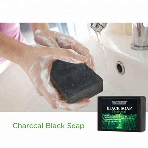 Beauty Product Bamboo Charcoal Whitening Handmade African Black Soap For Women Skin Care