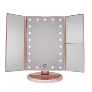 Beauty Rechargeable Custom Logo 20 LED Lighted Cosmetic Makeup Mirror With Light