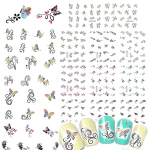 BLE001-487 cheap water transfer printing 2D nail art stickers wraps Cartoon Princess Foils Watermark Decals Nail Supplies