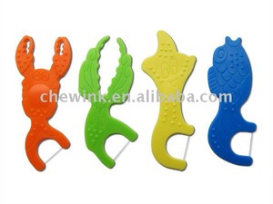 Children Animal Design Dental Flosser Dental Floss Pick