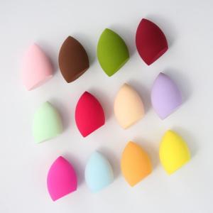 Custom pear shape tear drop flat ended foundation Personalized 3D Beauty make-up Sponge Cosmetic Puff Powder Puff beauty tool