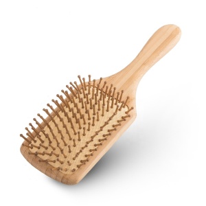 Customized professional ecofriendly nature bamboo wooden hair brush 100% natural