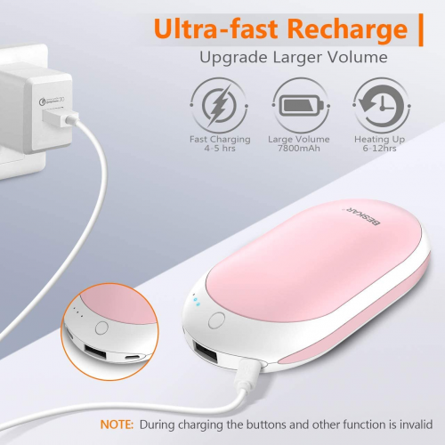 Electric home appliances pink hand warmer usb rechargeable Heater Table Heating with power bank