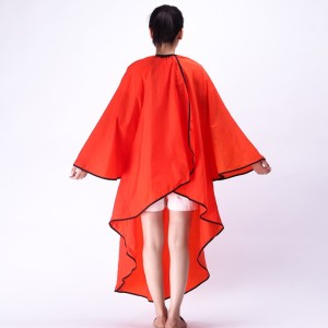 Factory customized hairdressing barber cape with sleeves