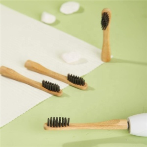 Free Sample Eco Friendly Tooth Brush Heads Small Biodegradable Charcoal Bamboo Toothbrush Head