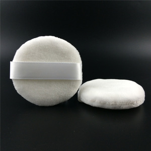 Handmade soft cosmetic 100% pure cotton puff for face powder