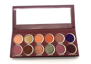 High pigment makeup eye shadow pallet private label 12 color eyeshadow palette