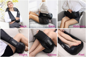 High quality vibrating back kneading neck and shoulder electric shiatsu body neck massager