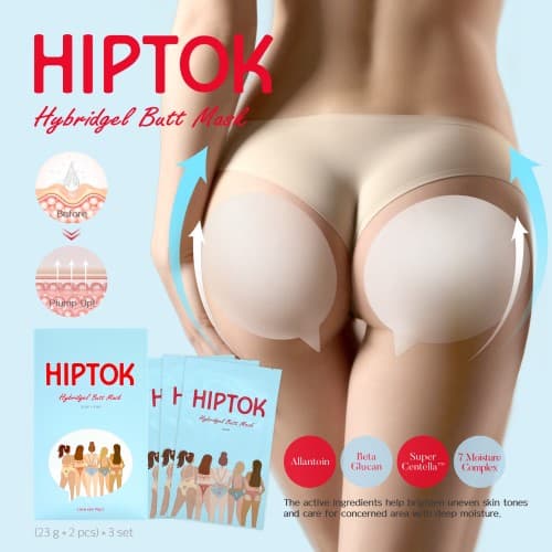 HIP TOK Hybridgel Butt Mask Pack 3 pairs / box