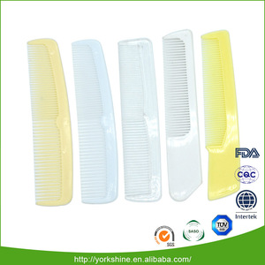 Hot selling unbreakable curved plastic hair comb used in hotel travel and home