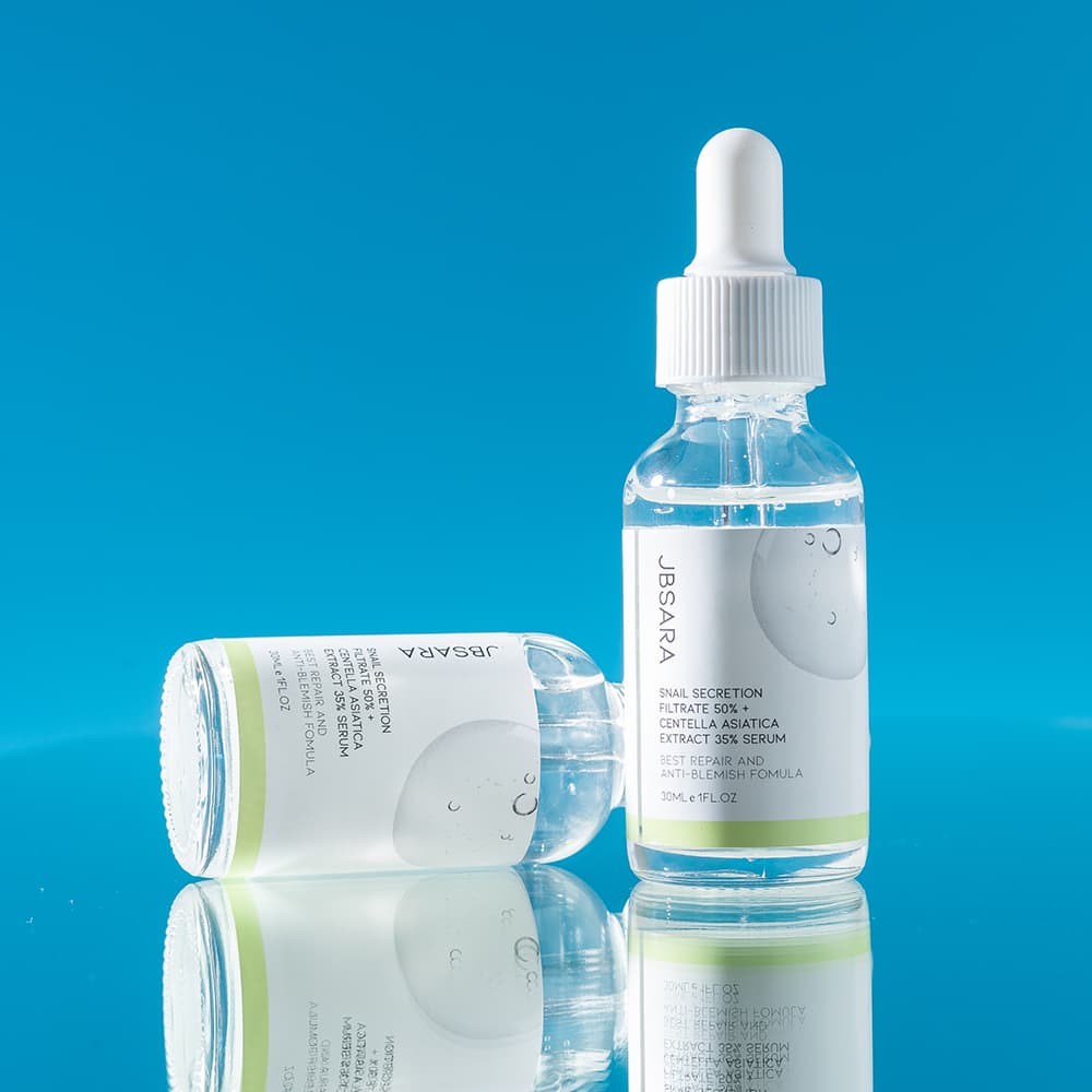 JBSARA Snail Secretion Filtrate 50% + Centella Asiatica Extract 35% Serum 30ml