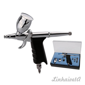 LinhaivetA cake decorate airbrush kit mini spray air brush tattoo gun set