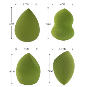 Logo Customized New Arrival Different Shape Makeup Sponge Packaging Microfiber Cosmetic Sponge