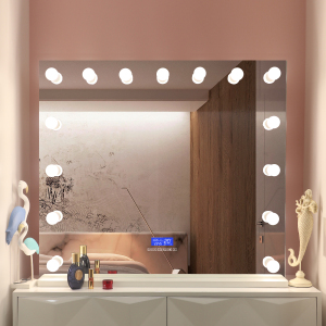 Luxury Hollywood Mirror Vanity Lighted Table Hollywood Makeup Mirrors with speaker