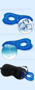 Manufacturer direct selling cold and hot silk eye mask sleeping compress gel beads for reduce swelling