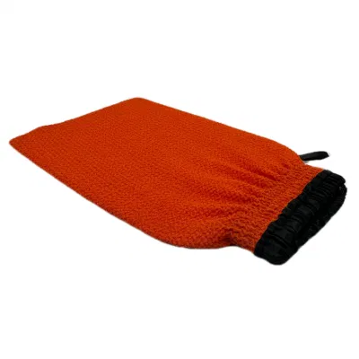 Moroccan Orange Body Cleaning Glove in 100% Viscose Peeling Material