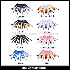 New 10 PCS professional makeup brush set with synthetic hair