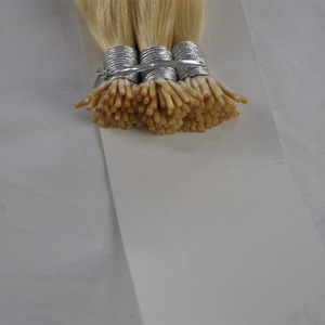 New Product 100% Human Hair Stick I Tip Pre-bonded 1.5gram remy i-tip hair extensions