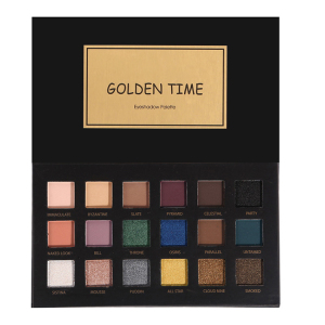Private Label Make Up 2021 new 18 color eyeshadow palette golden time (black)