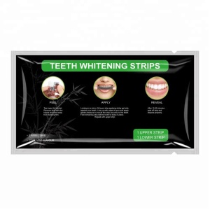 Private Label Natural Charcoal Teeth Whitening Strips