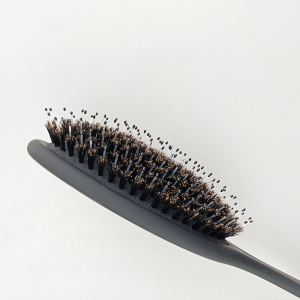 Styling Stool  Black Customized Plastic Boar Bristle Hair Brush Paddle Comb Wholesale Hair Brush