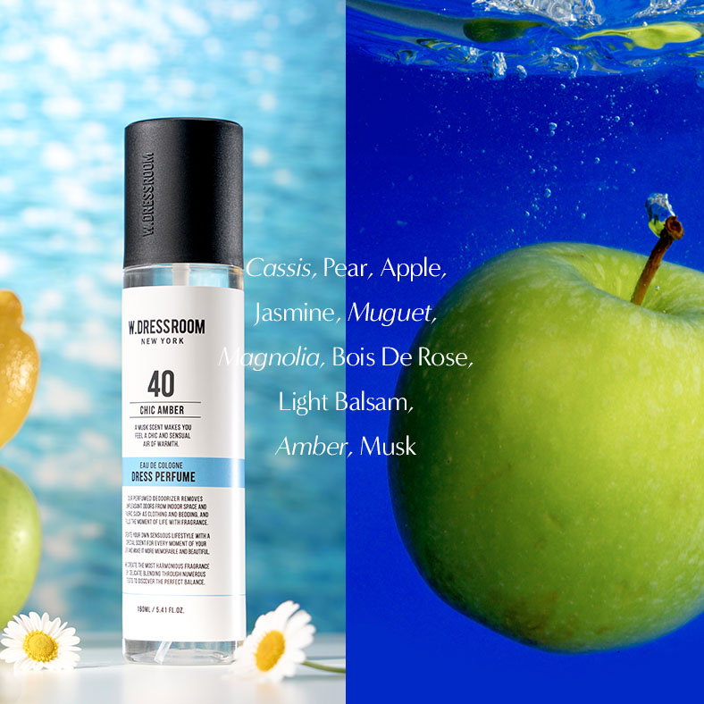 (W.DRESSROOM) NEW Dress Perfume Basic Season 3 No.40 Chic Amber 160ml