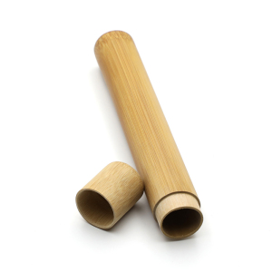 Wholesale China Biodegradable eco-friendly bamboo toothbrush holder bathroom Natural Bamboo Toothbrush Case Travel