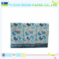 Wholesale Customized Hand Towel Tissue Paper Small Travel Pack Soft Facial 3 Ply Pocket Paper