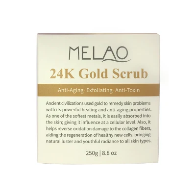 Wholesale Deep Cleansing Anti Aging Exfoliating 100% 24K Gold Facial Body Scrub