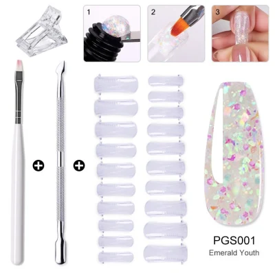 Wholesales Hard Painting Soak -off UV LED Gel Polish Poly Gel Nail Builder Kit Acrylic Gel Nail Extension Kit