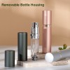 5ML Luxury Mini Perfume Bottle With Bottom Self-filling Aluminum Removable Housing