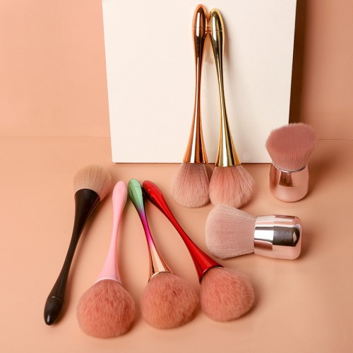 Unique Design Powder Brush with Sculpted Handle – Custom Cosmetic Brush Wholesale