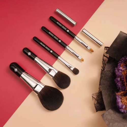 High Quality Custom Travel-Size 5pcs Makeup Brush Set