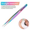 False Eyelashes Applicator Tool Stainless Steel Eyelash Extension Tweezers Remover Clip Eyelash Tweezers