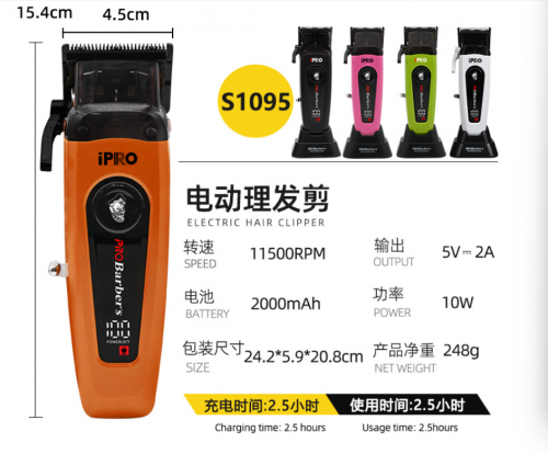 New Ten Thousand RPM Digital Professional Hair Clipper Electric Push Clipper DLC Knife Hair Salon Brain Flower Same Oil Head Pusher