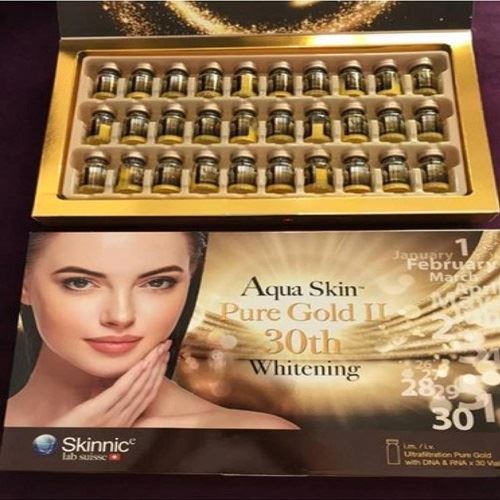 Aqua skin pure gold II 30th whitening glutathione injection