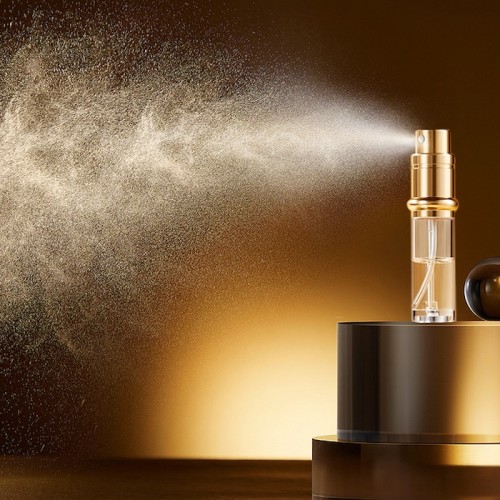 5ML Luxury Mini Perfume Bottle With Bottom Self-filling Aluminum Removable Housing