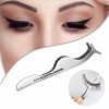 False Eyelashes Applicator Tool Stainless Steel Eyelash Extension Tweezers Remover Clip Eyelash Tweezers