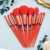 10PCS Crystal Diamond Makeup Brush Set with Premium Synthetic Bristles for Wholesale