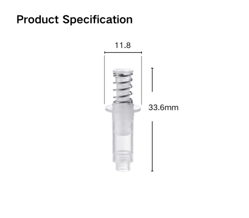 0.23cc Vacuum Pump Core (Side Φ14.3) | PP Material Airless Pump Parts | Wholesale