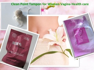 100% Natural Herbal Feminine Hygienic Vaginal Tightening and Repairing---Clean Point Tampon for Women Use