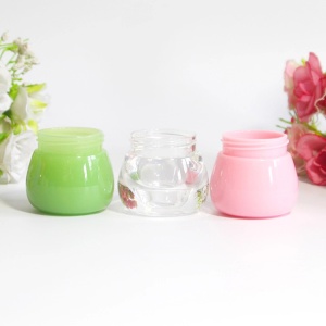 10g cute acrylic plastic cosmetic facial cream emulsion jar, honey fruit shape cream jar , lip balm container