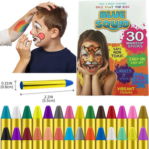 12 Color Kids Washable Face Painting Crayons for Parties, Festivals