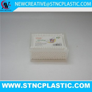 200PCS SET RECTANGLE COTTON BUD WITH PLASTIC BOX