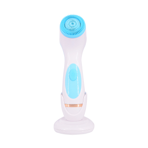 2020 Waterproof Rechargeable Sonic Silicone Face Scrub Device Facial Cleansing Brush Portable Electric facial Cleanser