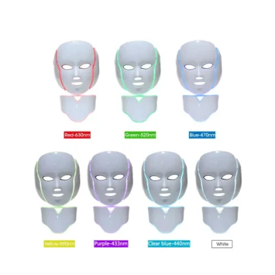 7 Colors LED Light Therapy Facial Mask Red Light